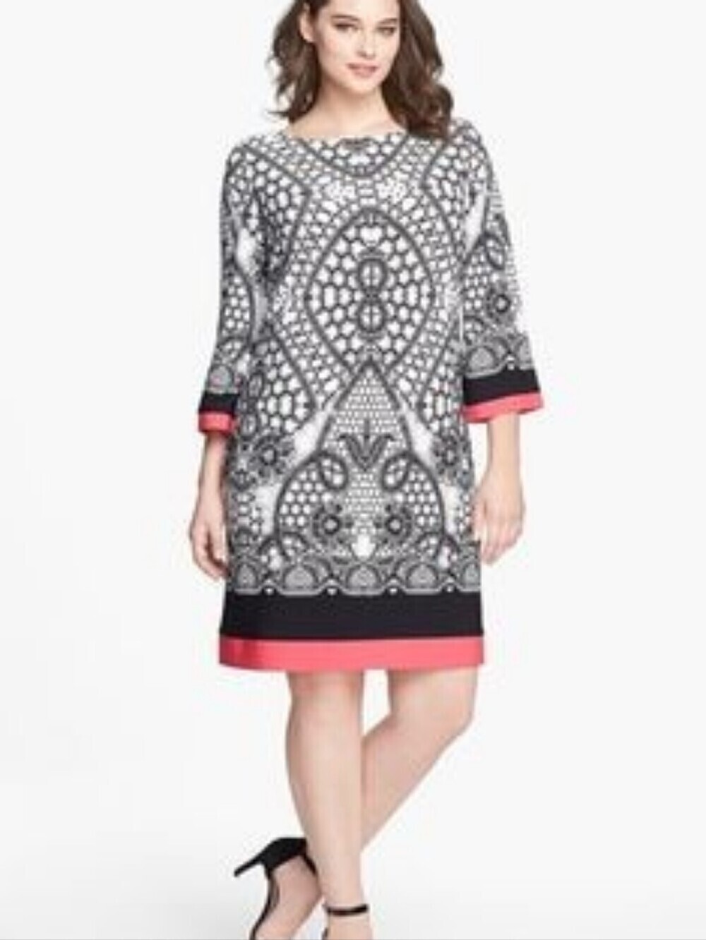 Eliza J Geo Print Shift Dress